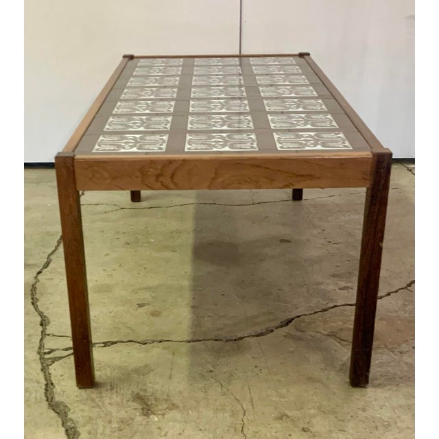 1960s Mid Century Danish Coffee Table, With Ceramic Tiles For Sale - Image 4 of 9