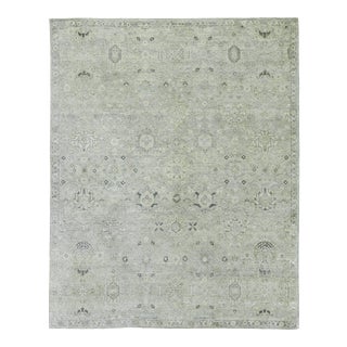 Rugs Evie Hand Knotted Wool Gray & Beige - 10'x14' For Sale