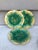 French Majolica leaves plate Gien, circa 1880.