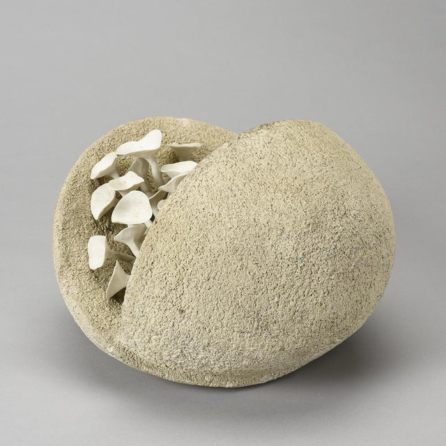 Stone and Porcelain Sculpture, France, 1970s For Sale - Image 3 of 10