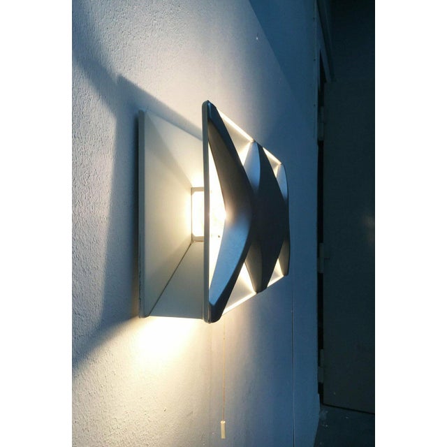 Mid-Century Space Age Cross Oyster Style Wall Lamp by Klaus Link for Heinz Neuhaus Leuchten, Germany, 1960s, Set of 2 For Sale - Image 12 of 18