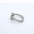 Platinum Pear Shaped Rose-Cut Diamond Ring With European Shank - Size ~3.5 For Sale - Image 4 of 9