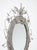Handcrafted South African White Beaded Wirework Oval Wall Mirror For Sale - Image 4 of 12