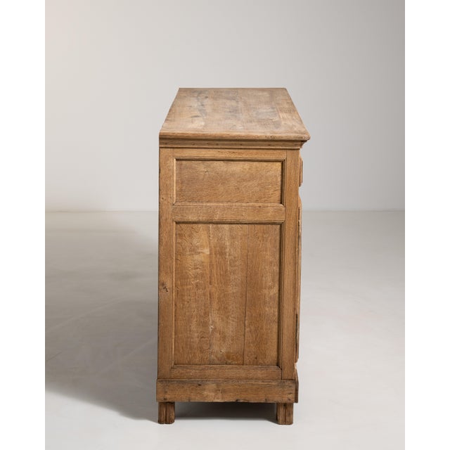 Wood 19th Century Provincial Oak Buffet For Sale - Image 7 of 15