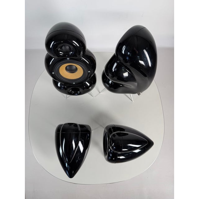 Scandyna Minipod + Micropod Designer Speakers from Simon Ghahary, Denmark, 2000s, Set of 4 For Sale - Image 9 of 10