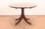 Baker Furniture Style Antique Georgian Mahogany Pedestal Breakfast Table or Game Table, Newly Refinished For Sale - Image 9 of 10
