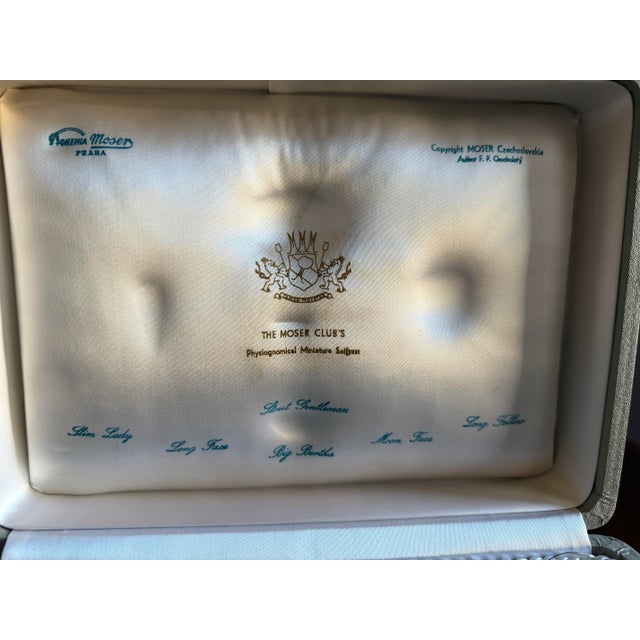 Moser Wine Club Collectors Set of Miniature Physiognomic Snifters made Exclusively For Wine Club Members in the original...