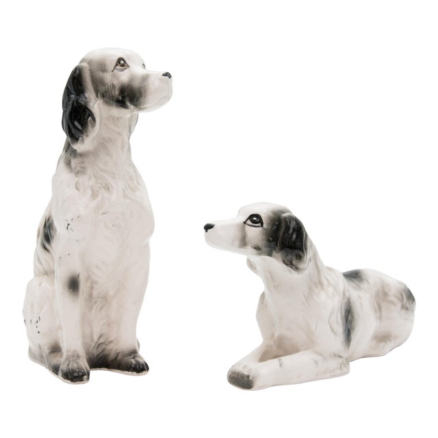 Vintage Ceramic Dog Figurines Set Of 2 Chairish