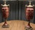 Pristine Mid 20th Century Japanese Moriage Porcelain & Brass Tall Lamps For Sale - Image 12 of 13