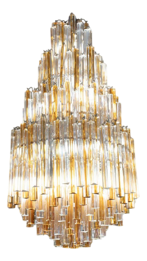 Large Water Drop Chandelier from Veronese, 1970s
