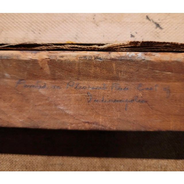 Clifton Wheeler - 1922 Autumn Landscape in Indiana - Oil Painting For Sale - Image 10 of 12