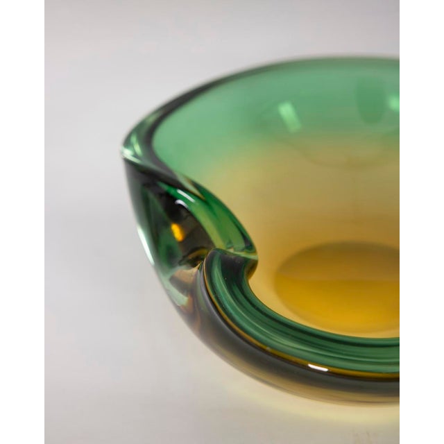 Glass Vintage Italian Murano Glass Submerged Emptier Tray, 1970s For Sale - Image 7 of 9