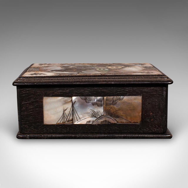 1900 - 1909 Small Antique Keepsake Box, Oriental, Decorative Case, Qing Dynasty, Edwardian For Sale - Image 5 of 9