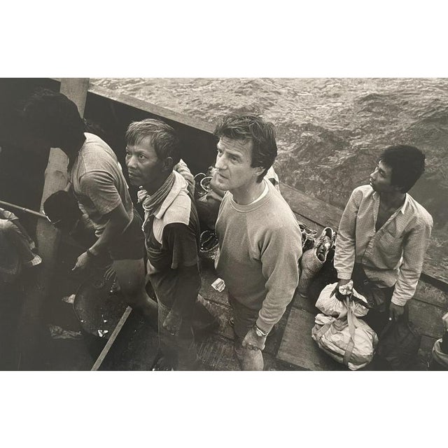 José Nicolas, Bernard Kouchner in the China Sea, 1987, Silver Print For Sale - Image 5 of 5
