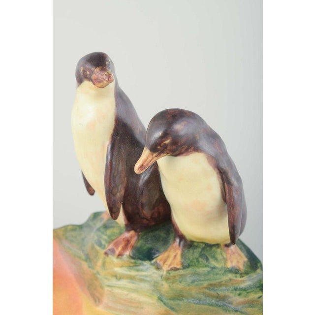 Ceramic Bowl with Two Penguins from Ipsens Enke, Denmark, 1920s For Sale - Image 3 of 5