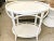 Boho Chic Oval Rattan Bar Table White Lacquer For Sale - Image 9 of 9