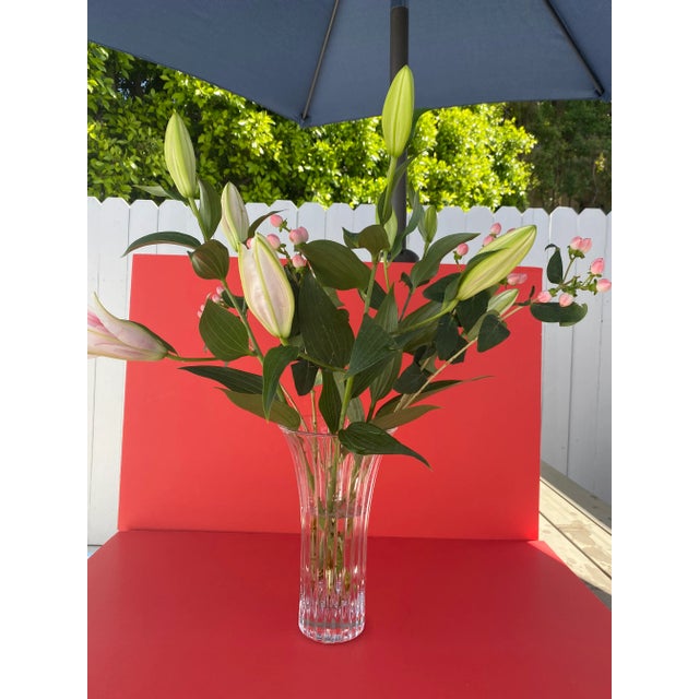 Crystal French Vintage Vase. For Sale - Image 9 of 12