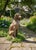 Antique-Inspired Terracotta Seated Setter or Spaniel Garden Statue For Sale - Image 9 of 10