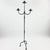 Metal Hand Forged Iron Floor Candelabra 49″ (124cm) Antique Copper Patina 3-Arm Compact Scroll Candle Holder Decor For Sale - Image 7 of 8