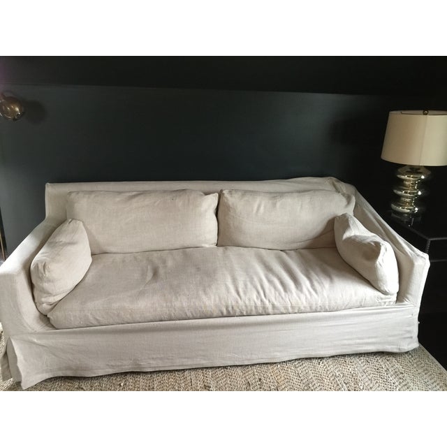 Restoration Hardware Track Arm Slip Cover Sofa Chairish