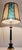 Italian Vintage Table Lamp from the 70s with Green Alabaster Base with Brass and Bronze Elements and Handmade Sequin Shade by Lamplove, 1970s For Sale - Image 3 of 9