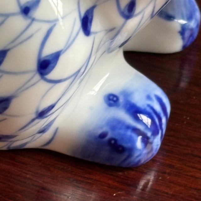 Andrea by Sadek Hand Painted Herend Style Porcelain Bunny For Sale - Image 11 of 13