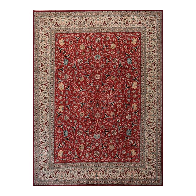 1960s Old Persian Tabriz Area Rug 11 X 14 For Sale