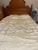 Vintage Antique 3- Piece embroidered ivory Full size bedspread/bedcover. It has a beautiful double pillow sham with...