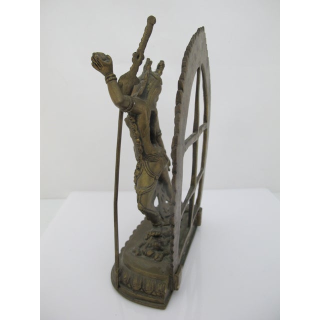 Tibetan Buddhist Brass Vajrayogini Wisdom & Energy Deity Goddess India Statue For Sale In Portland, OR - Image 6 of 11