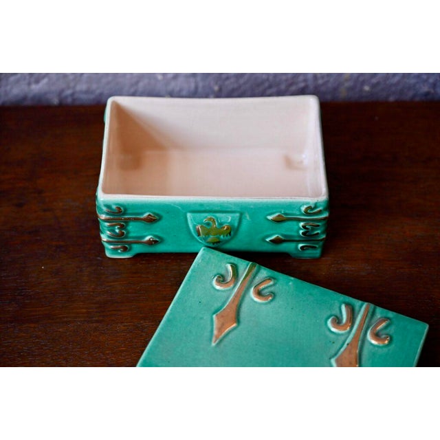 1930s Ceramic Jewelry Box from Ceramique Dart De Bordeaux For Sale - Image 5 of 7