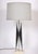Maurizio Tempestini 1960s Tall Maurizio Tempestini Chrome & Travertine "Geometric" Table Lamp For Sale - Image 4 of 13