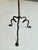 Metal Vintage-Inspired Spanish Iron Drinks Table on a Tripod Base For Sale - Image 7 of 10