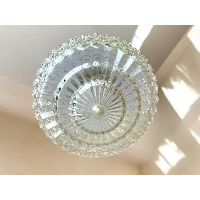 Mid-Century Portuguese Bubble Glass Hanging Lamp, 1960s For Sale - Image 10 of 15