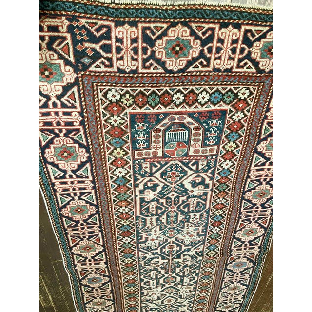 Antique Kuba–Konagkend Prayer Rug For Sale - Image 4 of 7