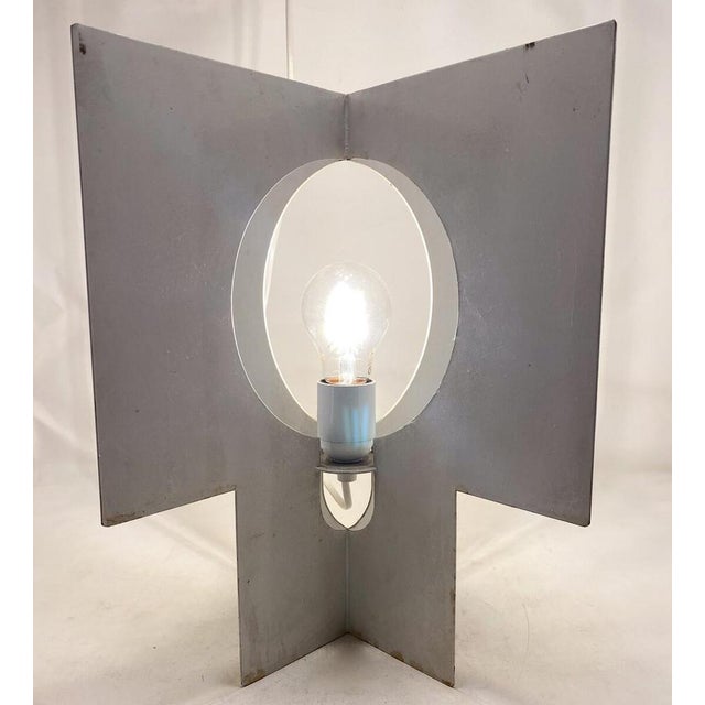 1960s Mid-Century Steel Table Lamp, Italy, 1960 For Sale - Image 5 of 7