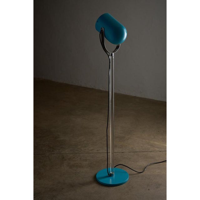 Space Age Turquoise Acrylic Glass Floor Lamp attributed to Cosack, 1970s For Sale - Image 6 of 11