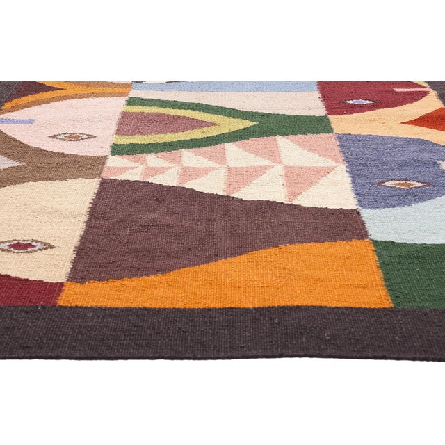 Early 21st Century Contemporary Indian Kilim Rug, 05'03 X 08'02 For Sale - Image 5 of 10