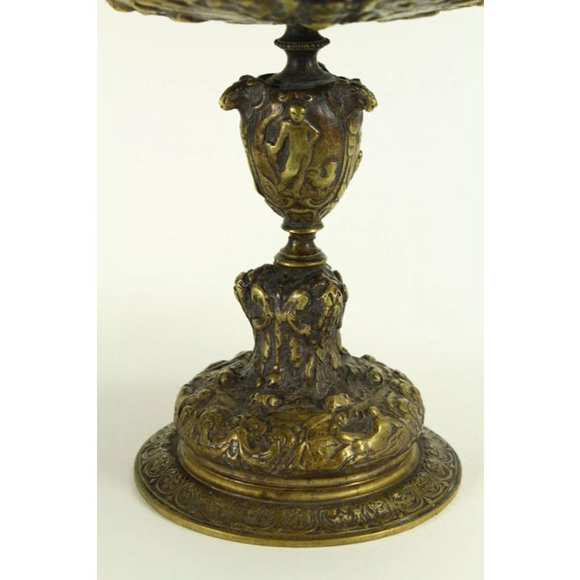 1600's Baroque Bronze Haut-Relief Tazzas Classical Figural Scenes - a Pair For Sale - Image 12 of 13