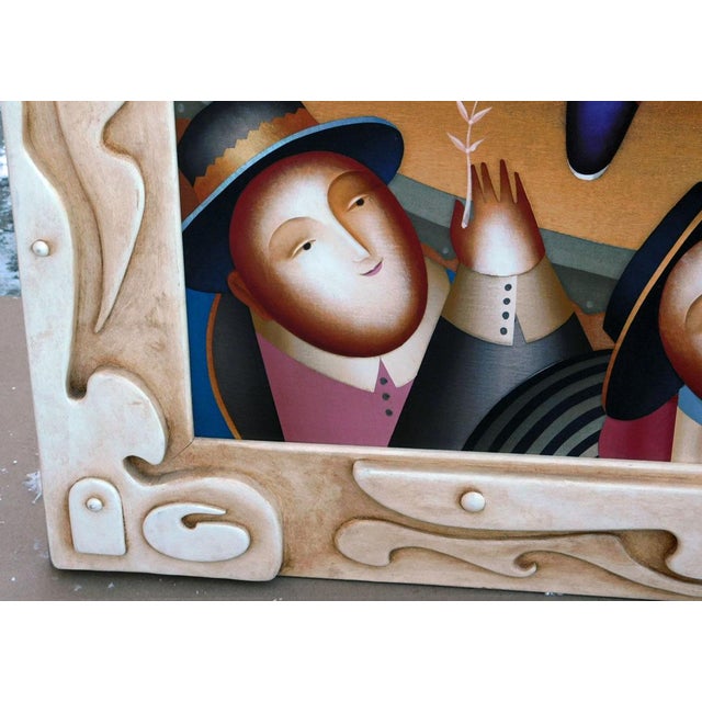 Anton Arkhipov Dona Dolores Original Russian Painting Custom Framed Art Artwork For Sale - Image 9 of 12