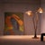 Thalia Double Rattan Floor Lamp With 2 Adjustable Woven Floral Conical Shades For Sale - Image 11 of 14