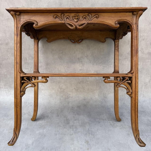 Art Nouveau Side Table in the style of Émile Gallé, France, 1890 For Sale - Image 6 of 17