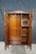 Early 20th Century Antique English Art Deco Queen Anne Style Burr Walnut Armoire Wardrobe Closet For Sale - Image 5 of 18