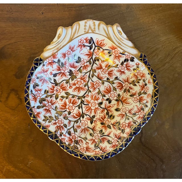 Antique 19th Century Derby Imari Porcelain Shell Shaped Dish For Sale - Image 9 of 9