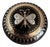 Victorian Faux Tortoiseshell Gold and Silver Piqué Butterfly Brooch, 1880 For Sale