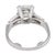 Mid Century Gia 1.51 Carat Diamond Platinum Engagement Ring, Size 5 For Sale In Los Angeles - Image 6 of 6