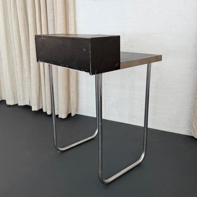 Metal 1930s Bauhaus Tiered Tubular Chromed Steel Writing Desk For Sale - Image 7 of 11