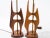 Wood Midcentury Sculptural Teak Lamps For Sale - Image 7 of 9