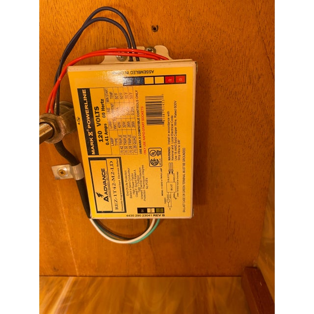 Brown Vintage Fredrick Cooper Large Teakwood Pendant Light For Sale - Image 8 of 9