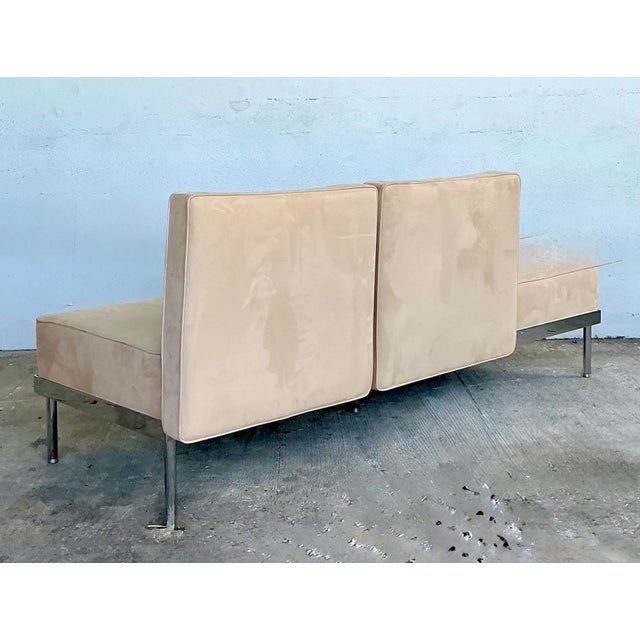 Late 20th Century Vintage Chrome and Fabric Daybed For Sale - Image 5 of 12