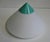 Postmodern 1980s Dornbracht Point Collection Postmodern Flush Light Fixture, White & Teal Germany For Sale - Image 3 of 5